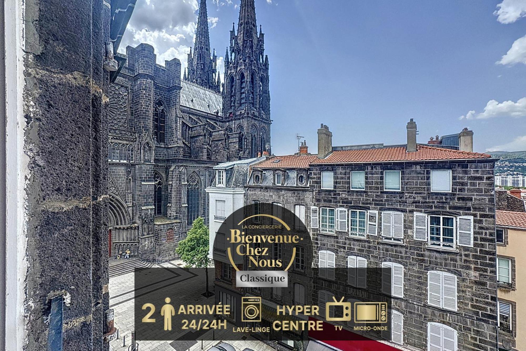 Apartment Vue Cathedrale Lumineux & Equipe En Plein Centre Clermont-Ferrand